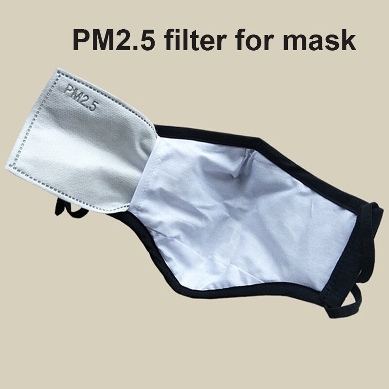 Masque facial pour enfants et adultes, filtre PM 150, pour protection buccale, respirant, contre la grippe, Pollution de l'air, 2.5 pièces