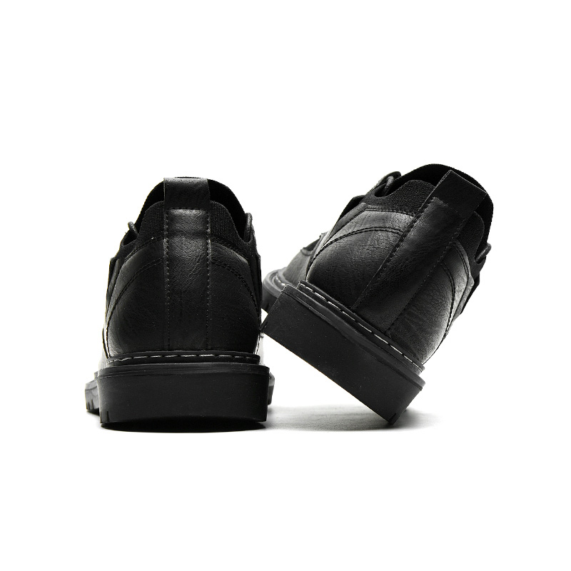 SUROM Breathable Dress Leather Shoes Men Leather Casual Shoes Men Summer Flats Male Adult Work Shoes