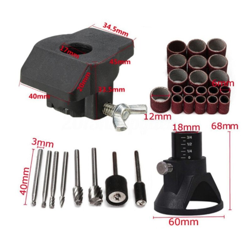 30Pcs Mini Electric Grinder Retainer Accessories Twist Drill Milling Cutter Holder Drill Engraver Rotary Tool