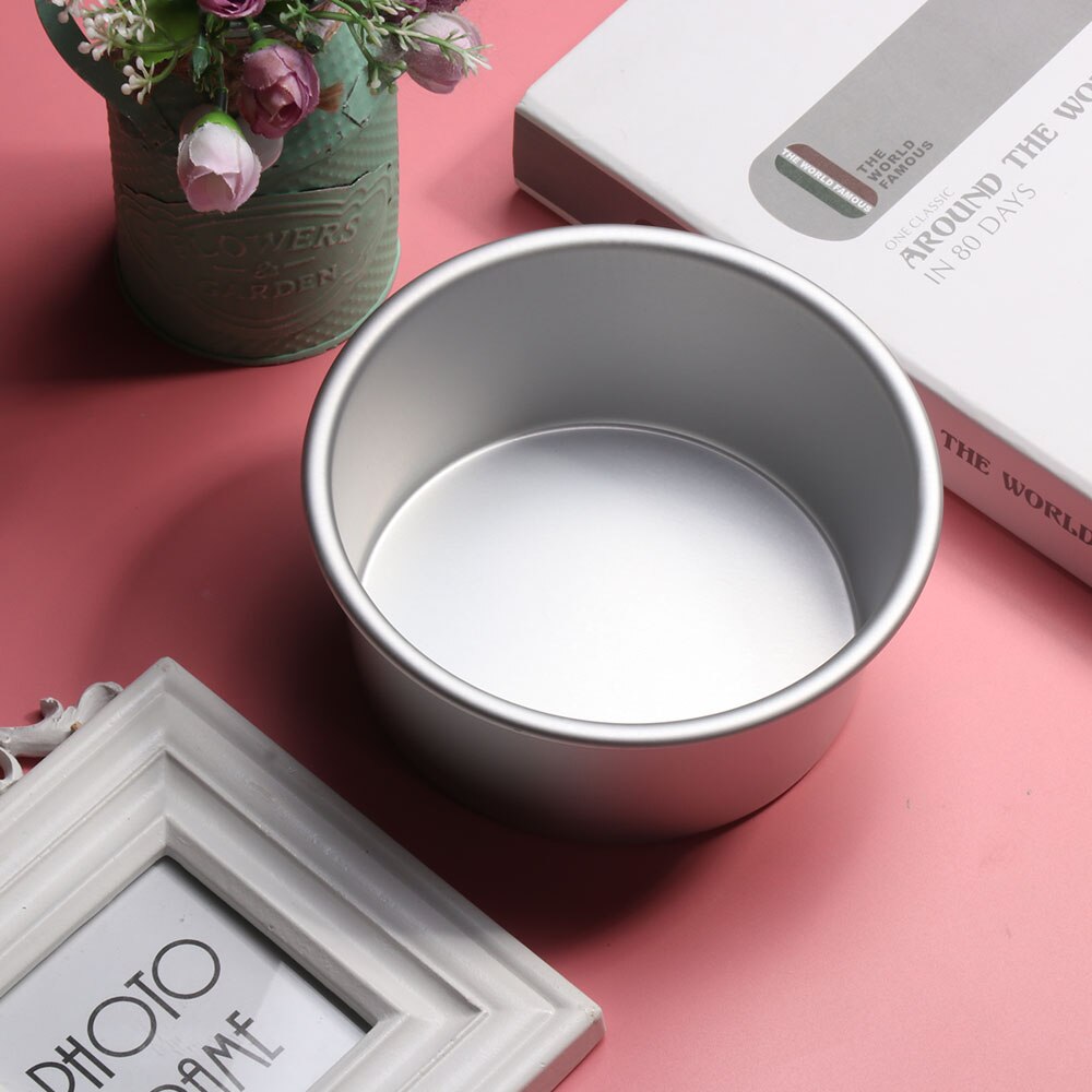 4"/6"/8" Aluminum Alloy Round Cake Baking Mould Pan Tin Mold Tray Bakeware Tool Round Cake Pan