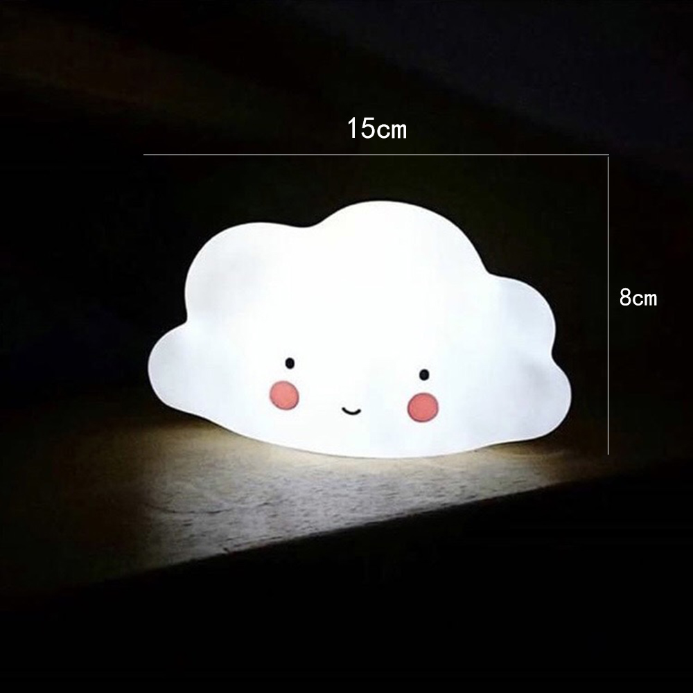 Baby LED-nachtlicht für freundlicher Einhorn Mond Wolke Sonne Stern Baby Schlaf Spielzeug Licht-hoch Spielzeug für freundlicher Art Schreibtisch Lampe Heimat Deko: Wolke hell