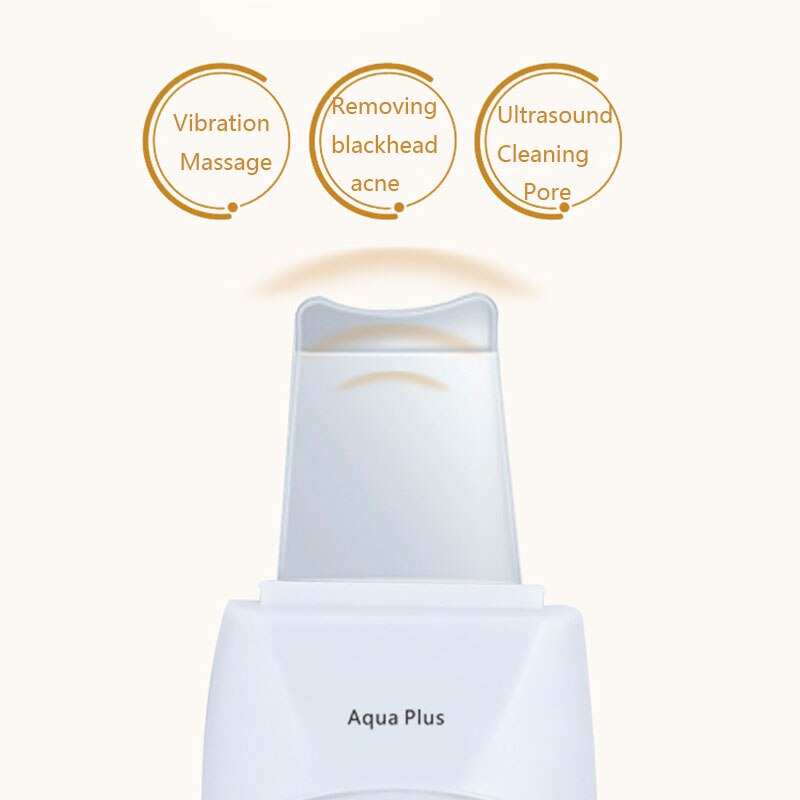 Ultrasonic Facial Skin Scrubber Ion Deep Face Cleaning Peeling Rechargeable Skin Care Device Beauty Instrument