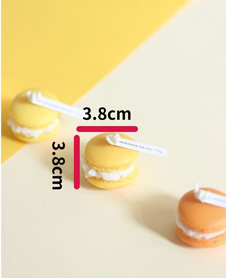 Bougies parfumées Macaron, gâteau , cire de soja, aromathérapie, décoration de maison, d'anniversaire et de mariage
