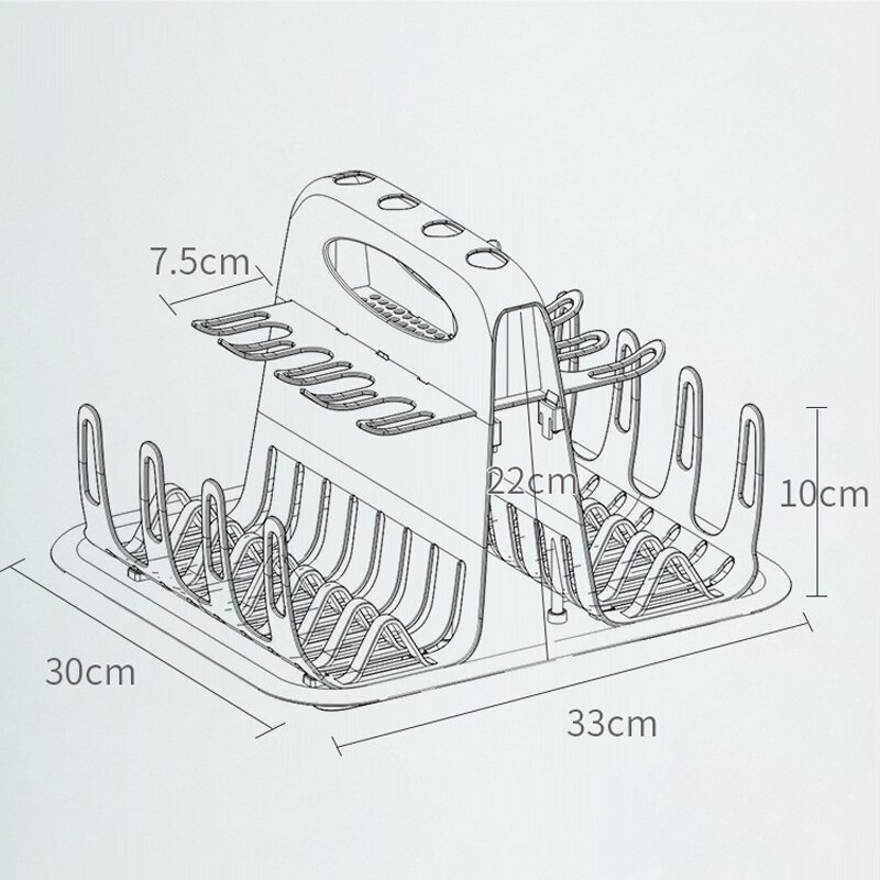 Séchoir de nettoyage Portable pour biberons, support de séchage pour biberons, accessoires, plateau de vidange, tasse d&#39;eau