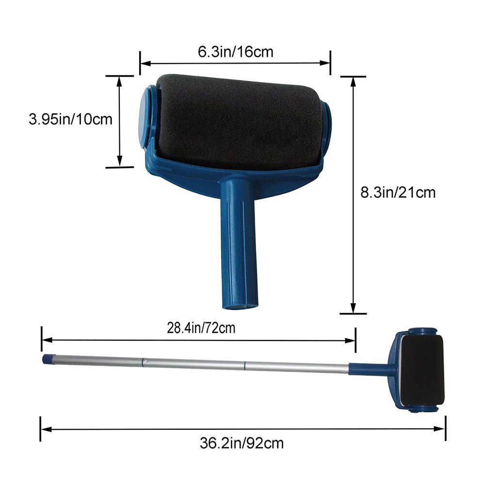 8Pcs Multifunctional Paint Roller Racer DIY Household Paint Runner Pro Painting Brush for Wall Decoration with Seam