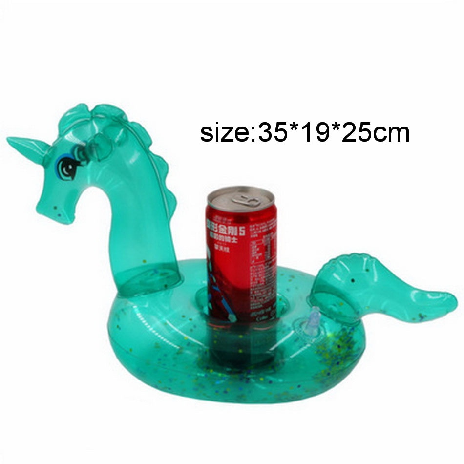 Flamingo mugghållare simbassäng leksaker för baby barn pool drink hållare uppblåsbar donut float leksak pool spel party tillbehör