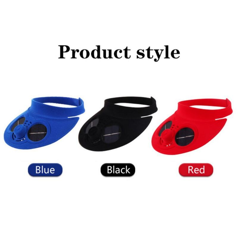 Nuovo Cappello di proprietà con Ventilatore Solare Cappelli Da baseball con Ventola Di Raffreddamento Delle Ragazze Dei Ragazzi Divertente Cappellini di Campeggio per picnic Esterna di Viaggio arrampicata