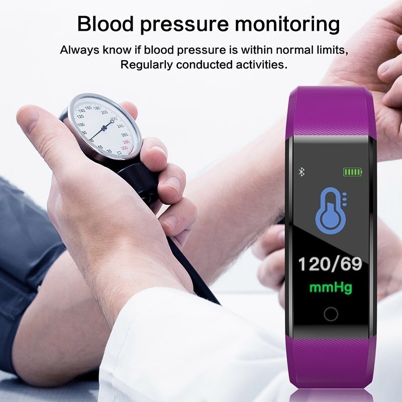 ID115 Plus pulsera inteligente deporte Bluetooth pulsera con supervisión de frecuencia cardiaca ver Actividad Fitness banda inteligente