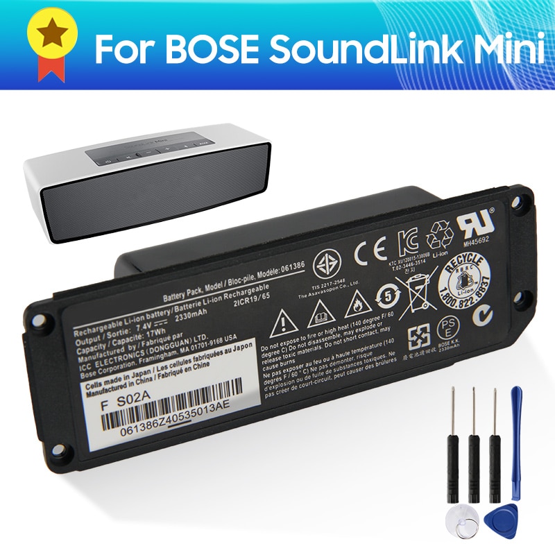 Lautsprecher Ersatz Batterie Für BOSE SoundLink Mini ICH Bluetooth 061384 063404 063287 061386 061385 batterie Original + werkzeuge freies