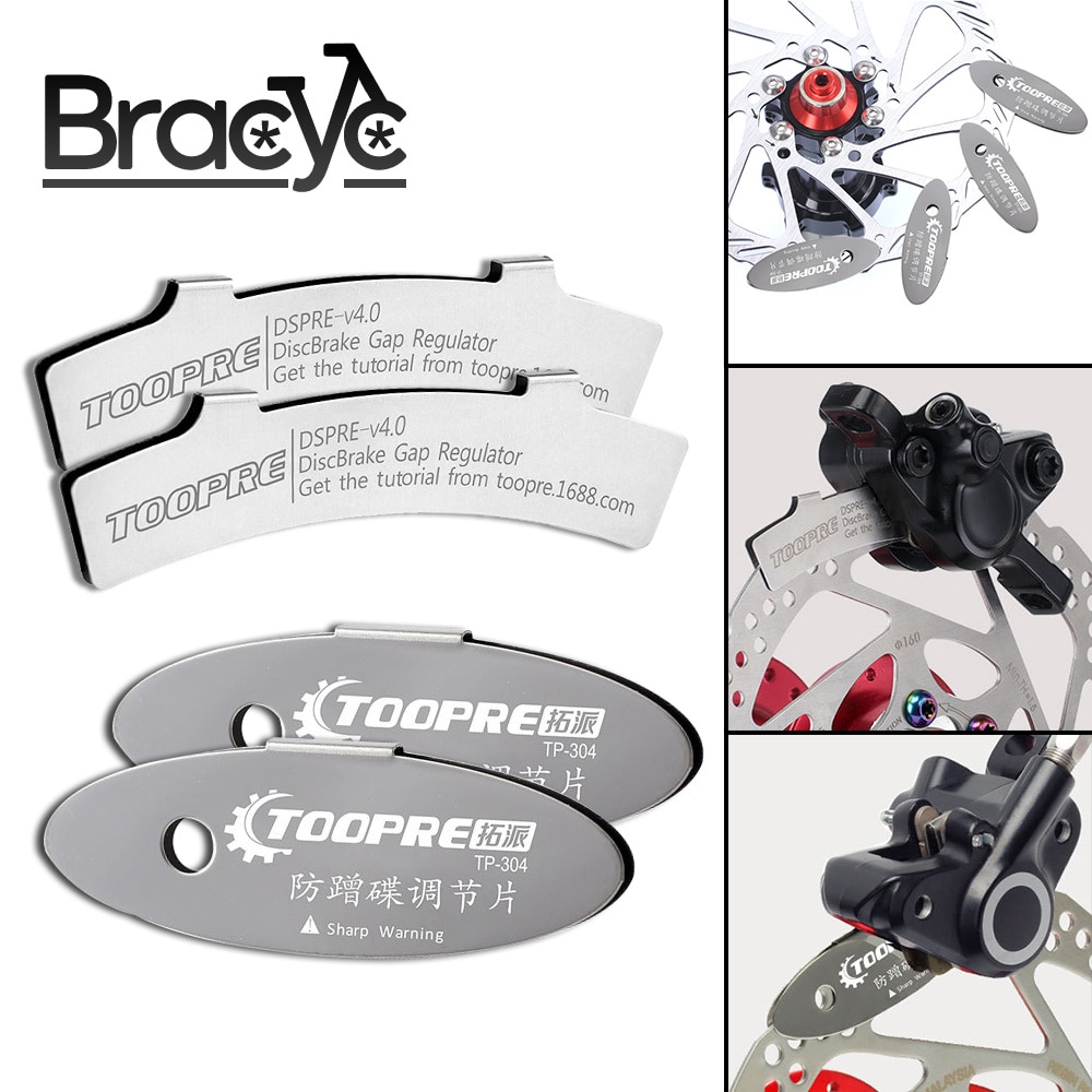 MTB Disc Brake Pads Adjusting Tool Bicycle Brake Pads Rotor Alignment Tools Bike Spacer Mounting Assistant Repair Accessories