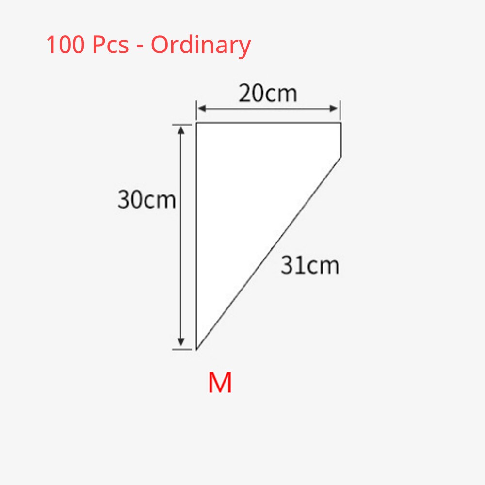 20/100Pcs Gebak Zakken Taart Decoratie Keuken Icing Voedsel Voorbereiding Zakken Cup Cake Piping Gereedschap Voor bakken Dikker: 100Pcs Ordinary M