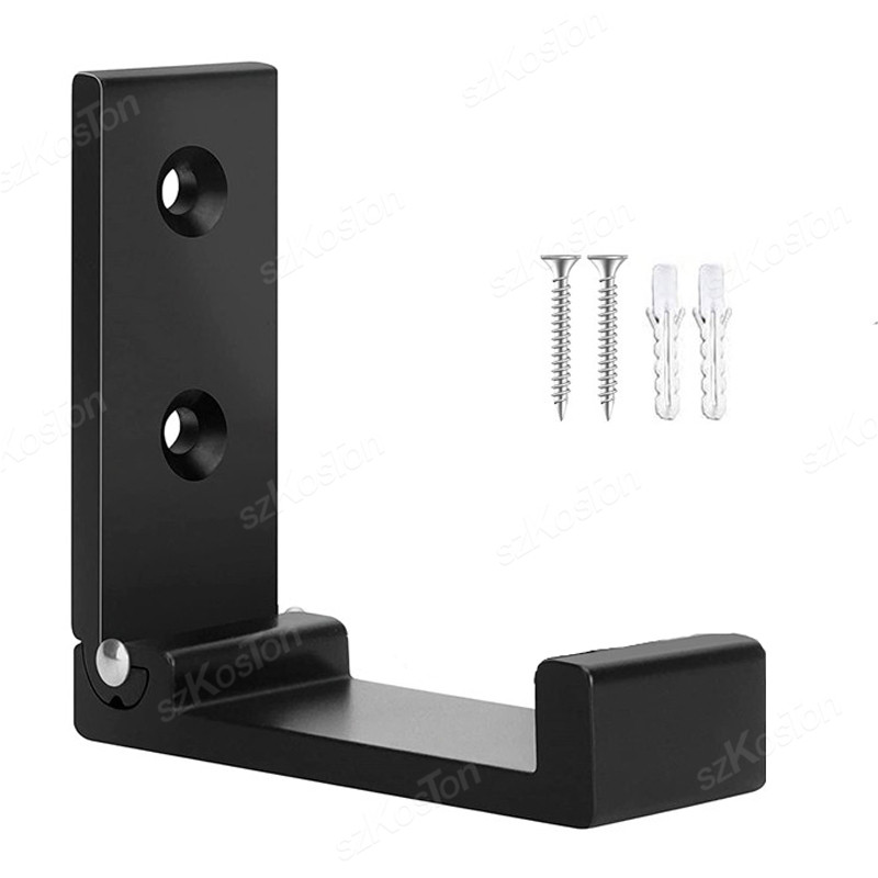 Gancho de pared plegable, bata oculta, toalla, abrigo, gancho de aleación de aluminio para el hogar, cocina, baño, colgador de toallas negro y plateado: Rojo