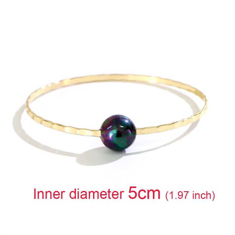 Dites bonjour 1PC polynésien hawaïen Samoa Marshall Simple perles hommes femme Bracelet Bracelet diamètre 4-10CM K6502: 5CM