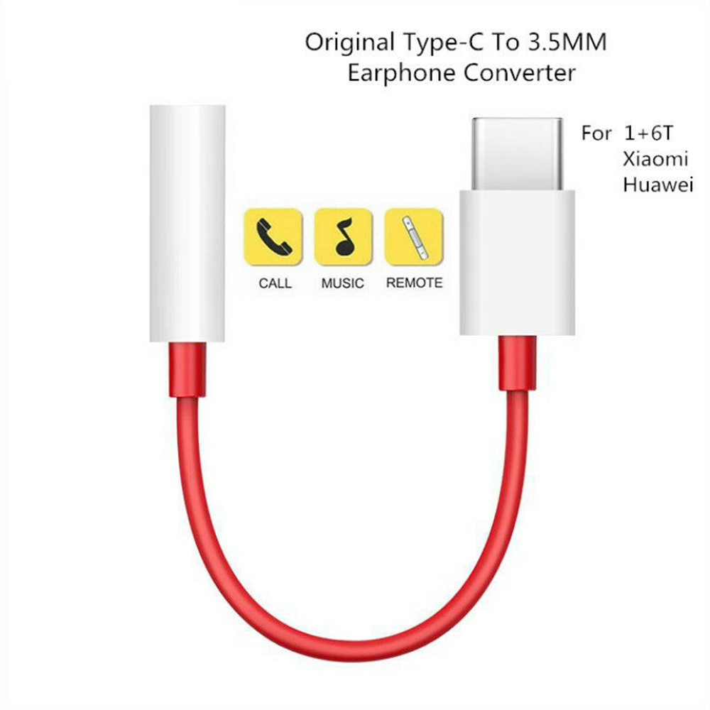 Voor oneplus 6T 7Pro Type-C Naar 3.5mm Koptelefoon Jack Adapter Aux Audio USB-C Male Naar 3.5 AUX Vrouwelijke Audio-aansluitingen Converter