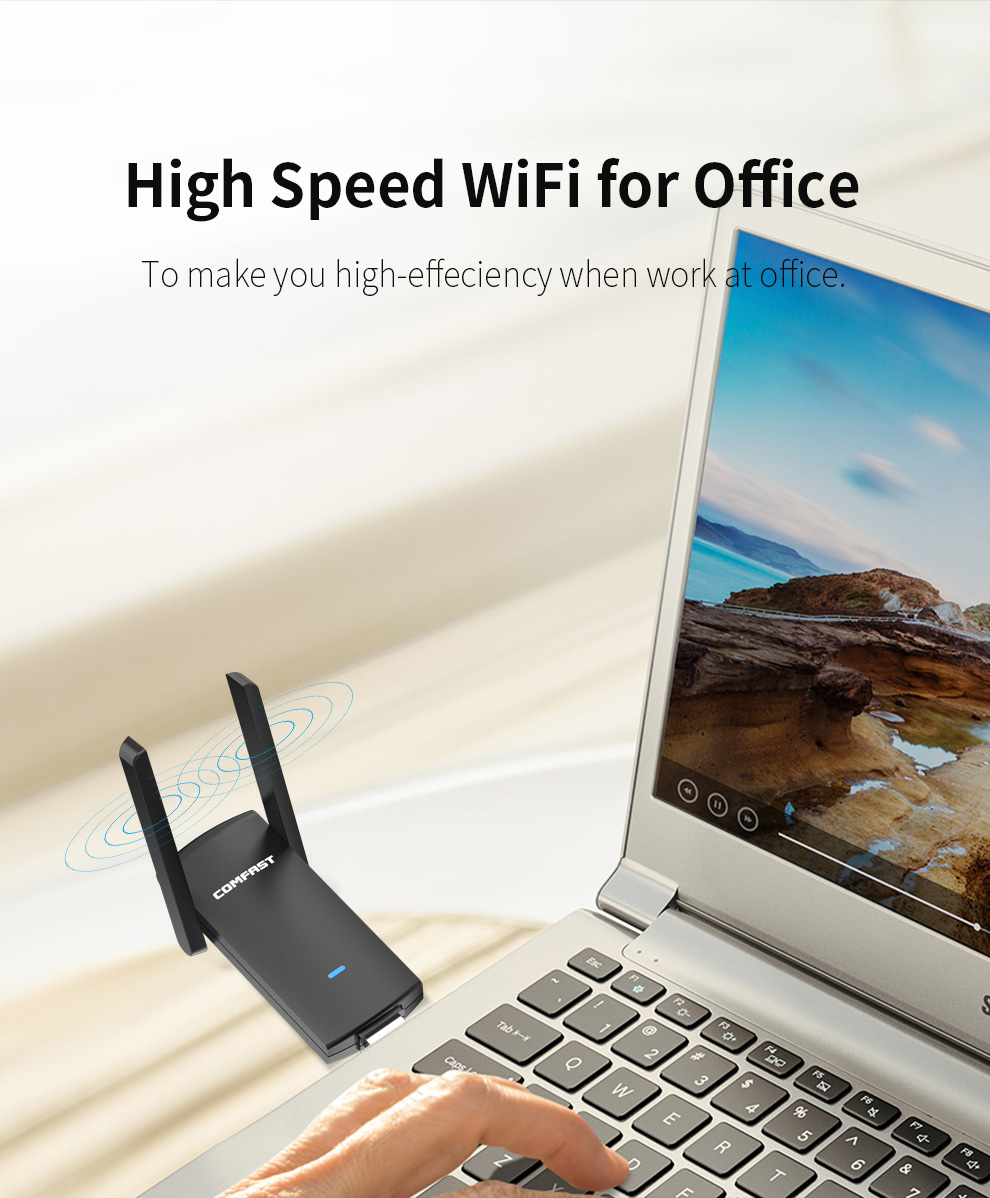 1900Mbps USB3.0 Draadloze Netwerkkaart RTL8814AU High Power WiFi Adapter Lange Afstand 2dBi Antenne Ondersteuning Monitor Modus Kali Linux