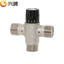 BSP Brass 1" DN25 Solar Heater Thermostatic valve Automatic Anti Scald thermostatic Mixing Valve