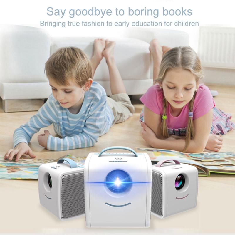 Q2 Mini Projector 700 Lumens Portable Projector Child Early Education Mini LED Home Projector Support 1080P