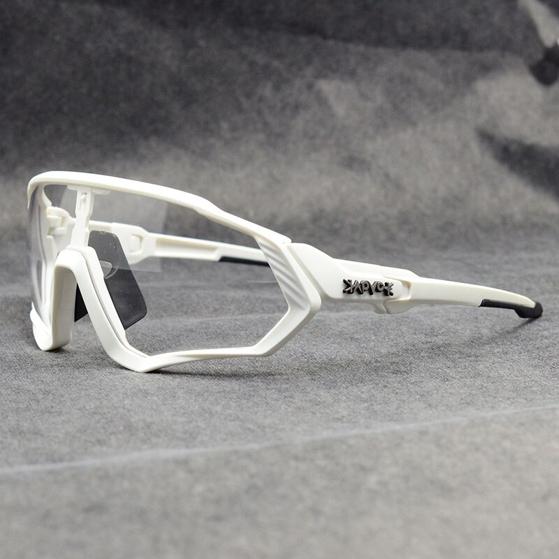 Clear Meekleurende Fietsen Zonnebril Sport Zonnebril Mannen Vrouwen MTB Road Fiets Fietsen Bril Brillen Unisex: 08