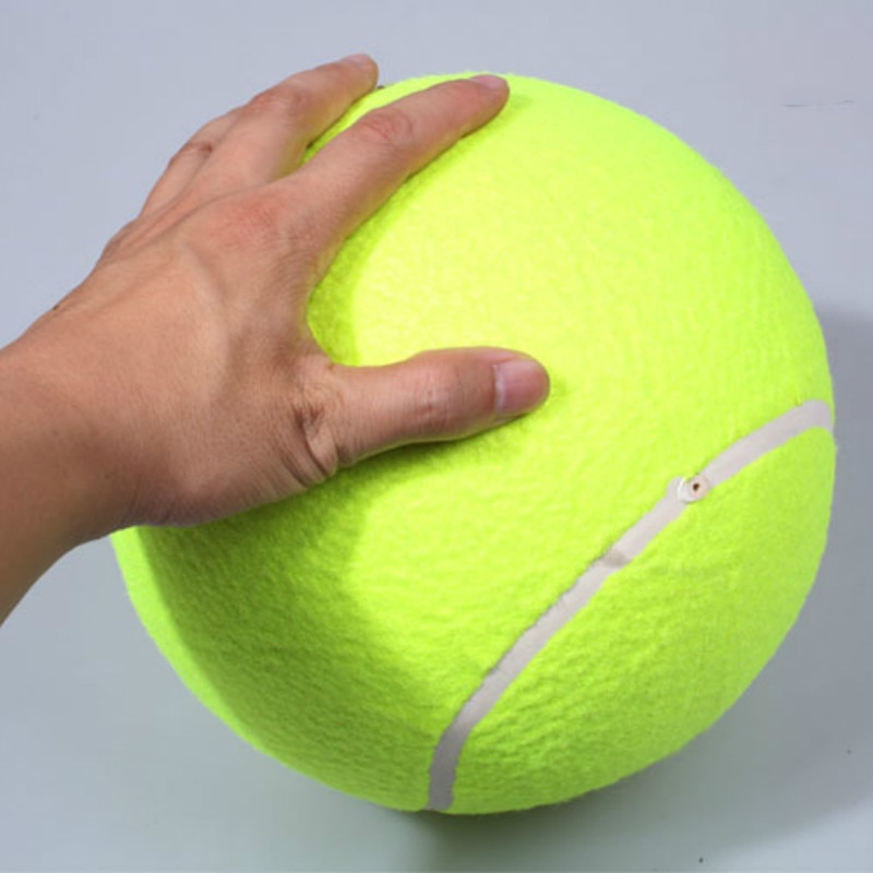 24 cm Diameter Hond Tennisbal Giant Voor Pet Chew Speelgoed Grote Opblaasbare Outdoor Tennisbal Handtekening Mega Jumbo Pet speelgoed Trein Bal