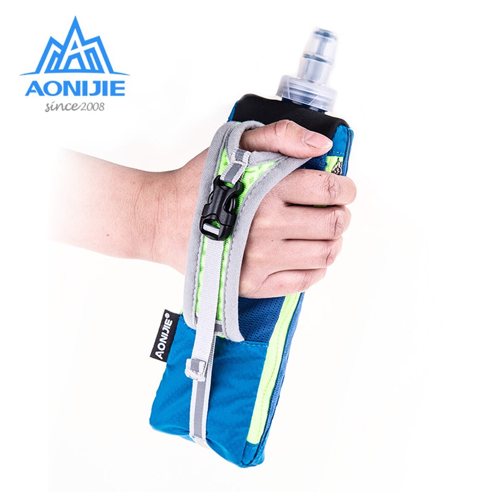 Aonijie waterdichte handzame sportketel voor buiten, marathonlooptelefoontas voor 5.5 inch telefoon, /500ml zachte waterflesjes