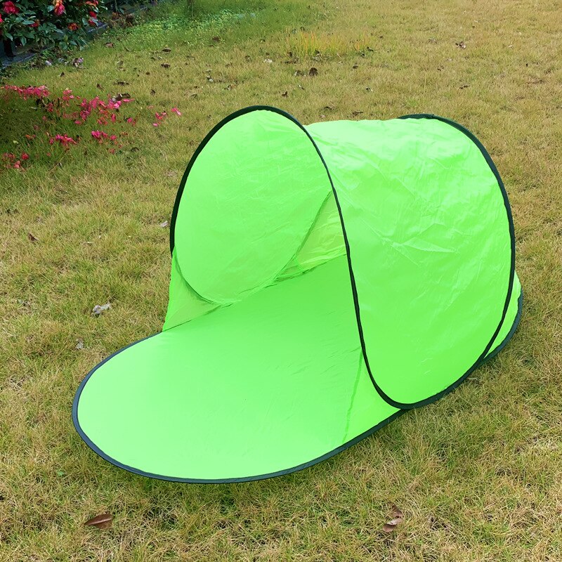 1Pcs Outdoor Camping Automatische Up Quick Open Tent Waterdicht Uv Strand Zonnescherm Luifel Speelgoed Tenten Voor Kinderen Baby: green