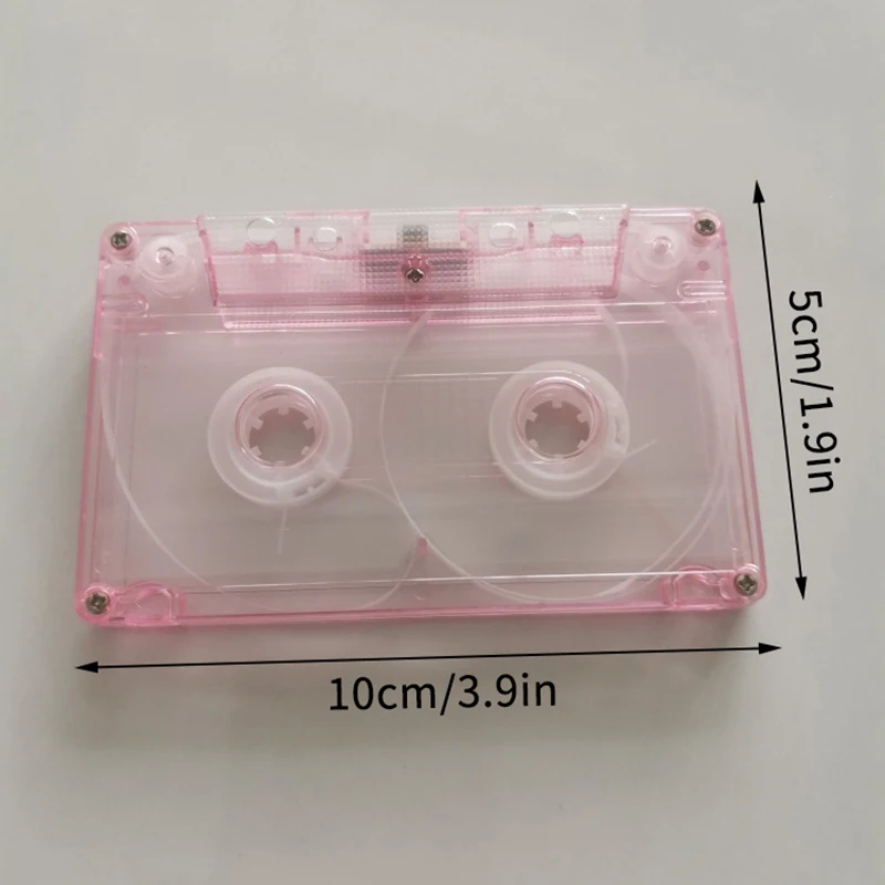 Popular Cassette Tape Transparent Storage Box Audio Magnetic Recording Blank Tape Case Dustproof Box 1Pc