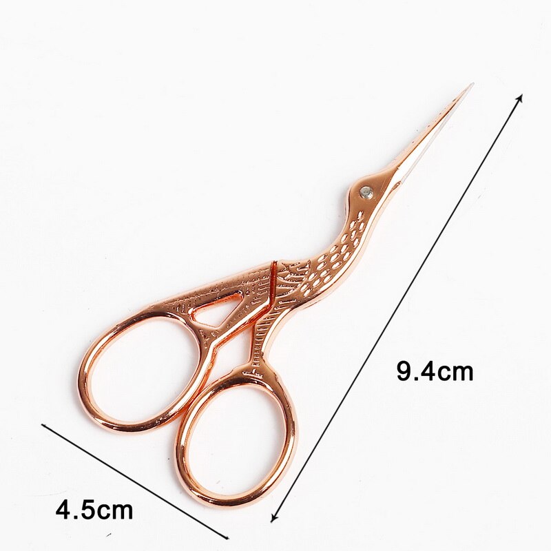 Stainless steel Sewing Scissors antique style fabric cutting machine Portable crane Home Garment factory Sewing Scissors Whole: 9.4cm Rose