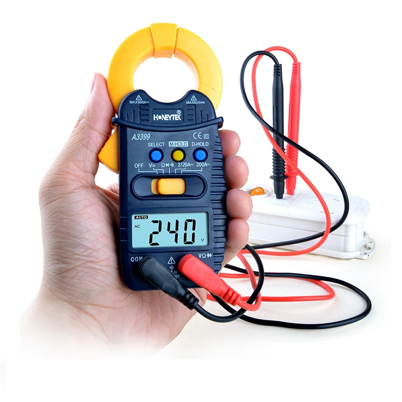 Tester Digital Multimeter Profesional Auto Range Strom Voltage Clamp Meter Set von Sonden Nicht-fühler Mini Anzeige Avometer Spitze