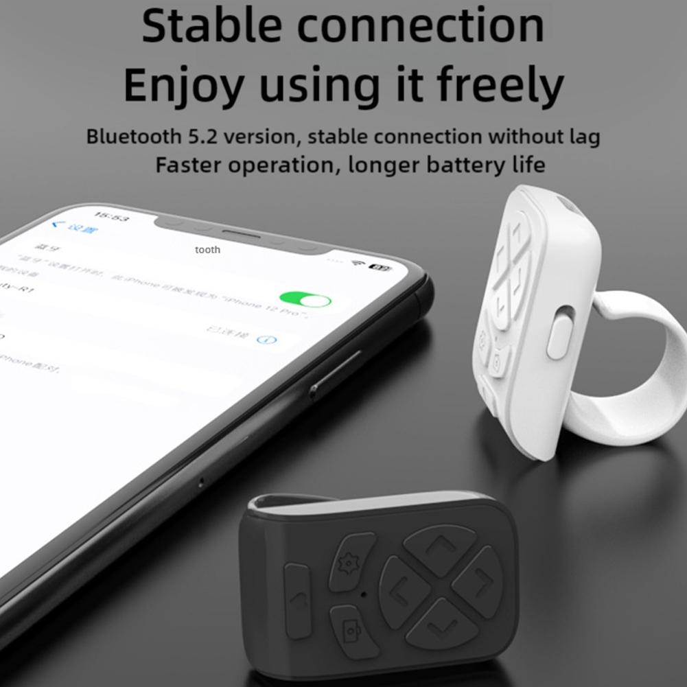 Pilot zdalnego sterowania do TikTok Page Turner dla aplikacji Kindle Kamera Bluetooth Nagrywanie wideo Zdalne przewijanie dla wszystkich telefonów