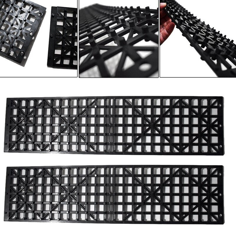 Neumático de nieve para coche, 2 uds., para invierno, placa de autorescate, cadenas de recuperación de neumáticos