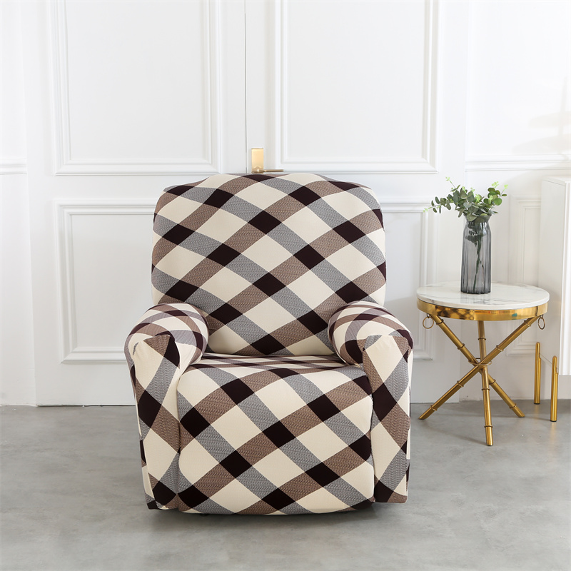 Split Stijl Fauteuil Cover Relax Fauteuil Covers Geometrische Massage Sling Stoel Covers Lounger Enkele Zetel Couch Sofa Kussenovertrekken