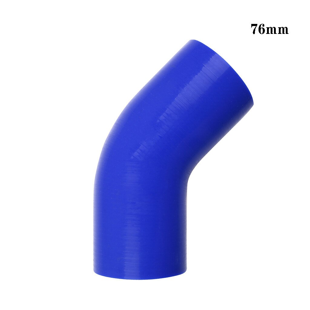 Silikon Schlauch 45 ° Ellenbogen Biegen Auto Zubehör Wärme Steigleitungen 63-102mm Schwarz Blau Kühler Ansaugrohr freies: G