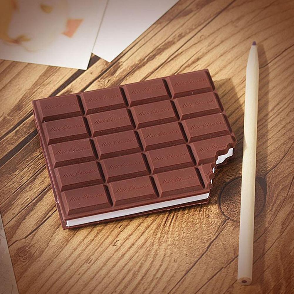 Verleidelijk Chocolade Cover Notepad Notebook Creatieve Notitie Kantoorbenodigdheden