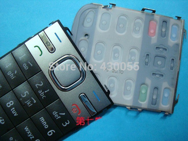 10 stks Zwart/Wit/Grijs Behuizing Belangrijkste Thuis Functie Toetsenborden Klavieren Knoppen Cover Case Voor Nokia C5,