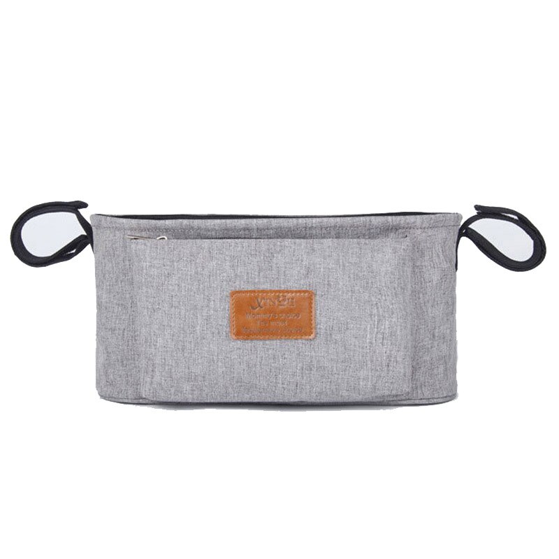 Kinderwagen Organizer Bag Luierzakken Grote Capaciteit Waterdichte Effen Kleur Mummie Luiertas Opknoping Wagen Kinderwagen Buggy Winkelwagen: Grey