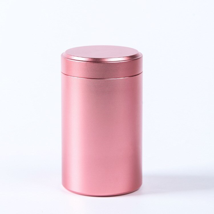 Lata sellada de Metal de aluminio anodizado multifuncional, Color sólido, portátil, paquete de té de viaje, producto práctico para el hogar