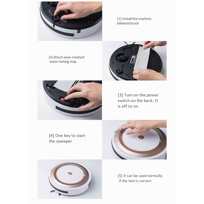 Mini Home er Smart APP Remote Control ing Robot 3-In-1 ing and Washing Cleaner