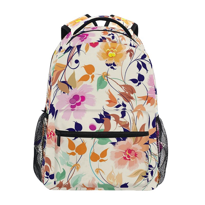 Meninas mochilas portátil flor impressão bagpack mochila de viagem das mulheres sacos de escola para meninas adolescentes escolar 2021: 02