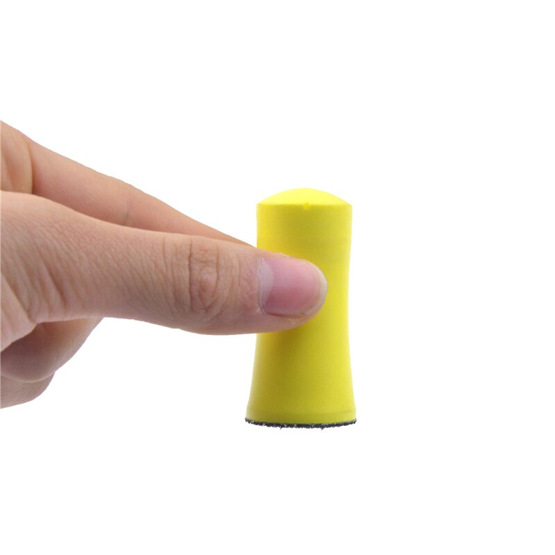 POLIWELL 2PCS Manual Foam Sanding Block 1 inch / 1.2 inch Hook and Loop Hand Sanding Pads for Sandpaper Polishing Abrasive Tools