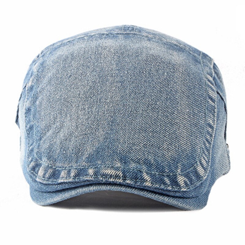 HT3301 Baretten Lente Herfst Mannen Vrouwen Cap Hoed Retro Denim Baret Cap Kunstenaar Schilder Baret Hoed Verstelbare Ivy Newsboy Flat cap Mannen