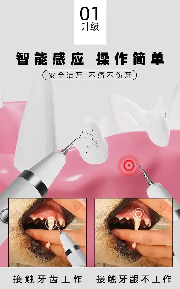 Pet calculus remover dog ultrasonic tooth washer bad breath oral cleaning artifact deodorizing teeth cleaning