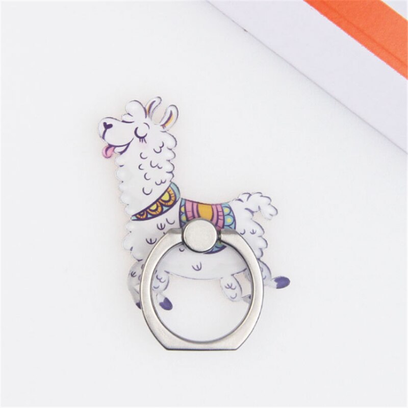 Universal Stent Mobile Phone Holder Stand Alpaca Finger Ring Magnetic For Cell Smart Phone Stand Holder For Iphone 11 XS MAX 8: 1