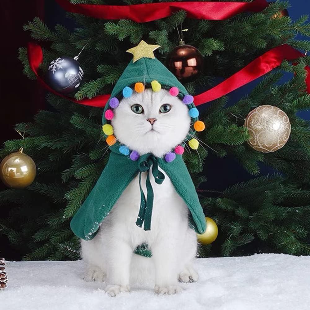 Homieco Kerstkostuum voor honden, katten, kerstkleding, kerstoutfit