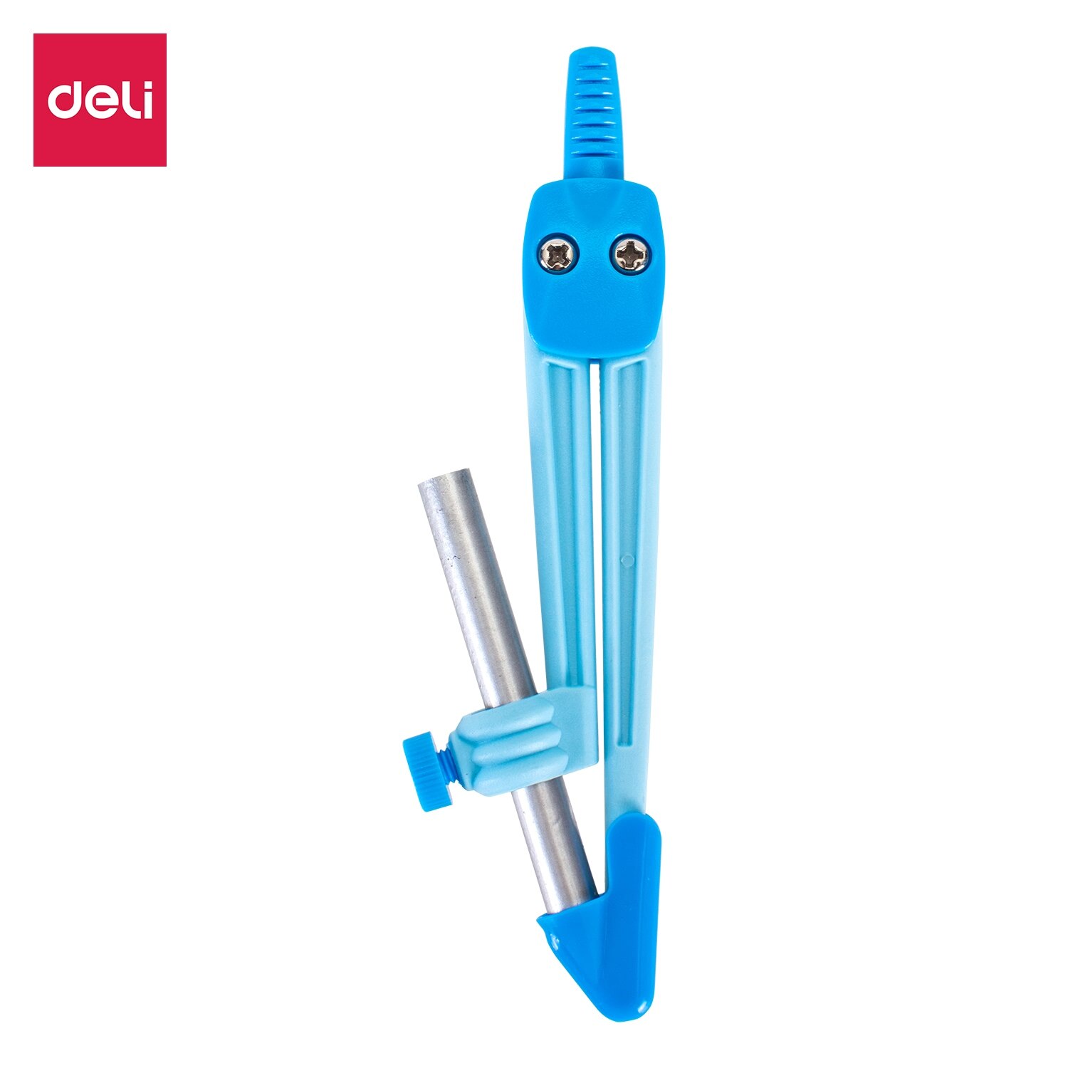 Deli School Compass Plastic Compass With Pencil exam Pink Blue: Blue