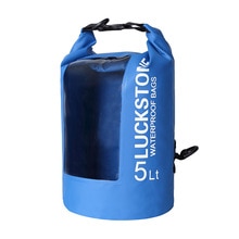 Luckstone Camping Wandelen PVC Dry Bag Oceaan Pack Waterdichte Rugzak Rafting Bag Waterdichte Tas Voor Mobiele Telefoon Met Venster 5L