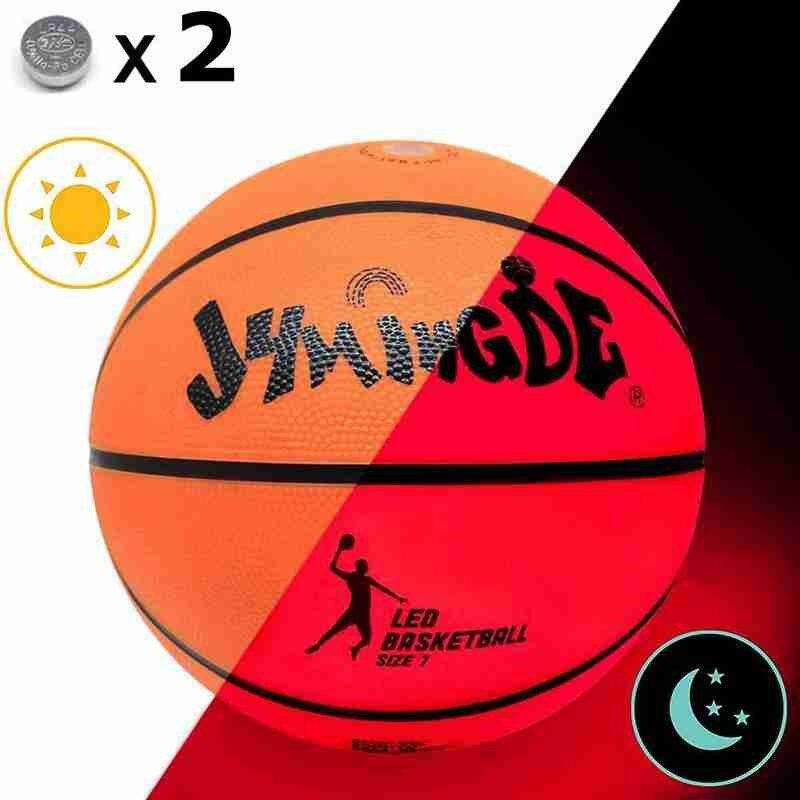 LED Light Up Basketball Growing Rubber Basketball Battery Light Up For Training Basketball Freestyle Reflective Performance P3V2