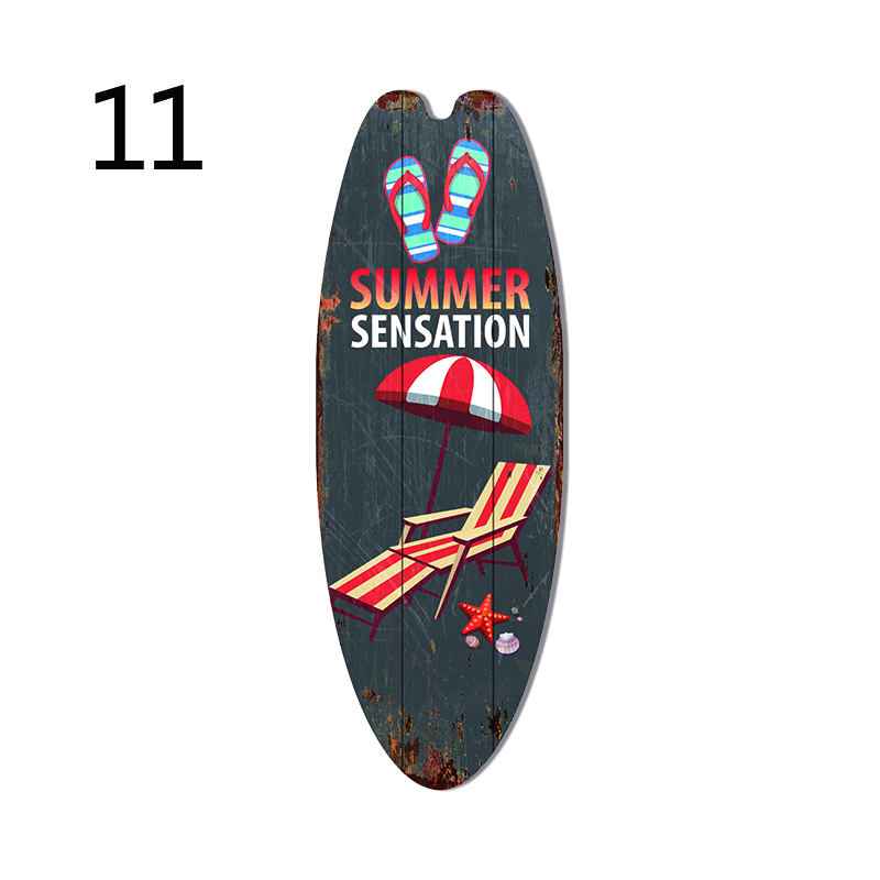 Mini kleine surfplank muur hangende houten bord strand decor tropische bar muur decor Welkom bij paradijs deurbord voor thuiskamer: Rood