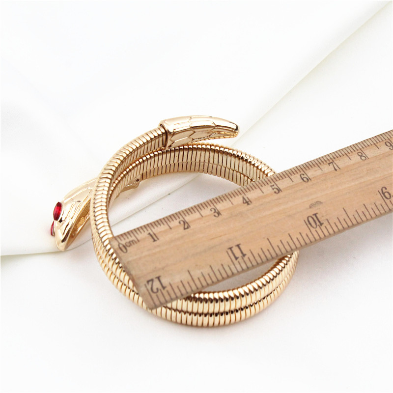 F. J4Z Neue Frauen Armbänder Goldene Legierung Schlange Armreifen Armbänder Vintage Stunning Hand Schmuck Bransoletka Kobieta