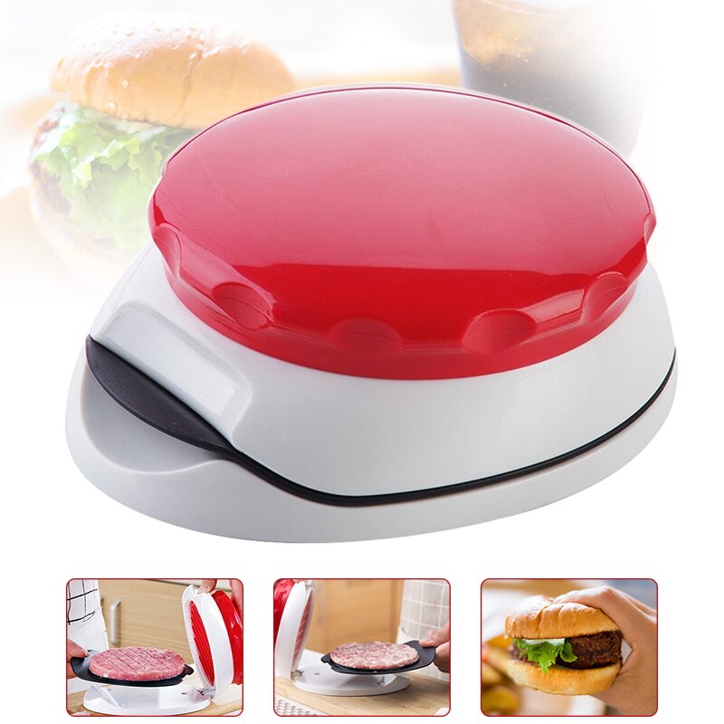Burger Press Hamburger Patty Maker Adjustable 1/4 Lb 1/2 Lb Non-Stick Handheld Meat Press TB: Default Title