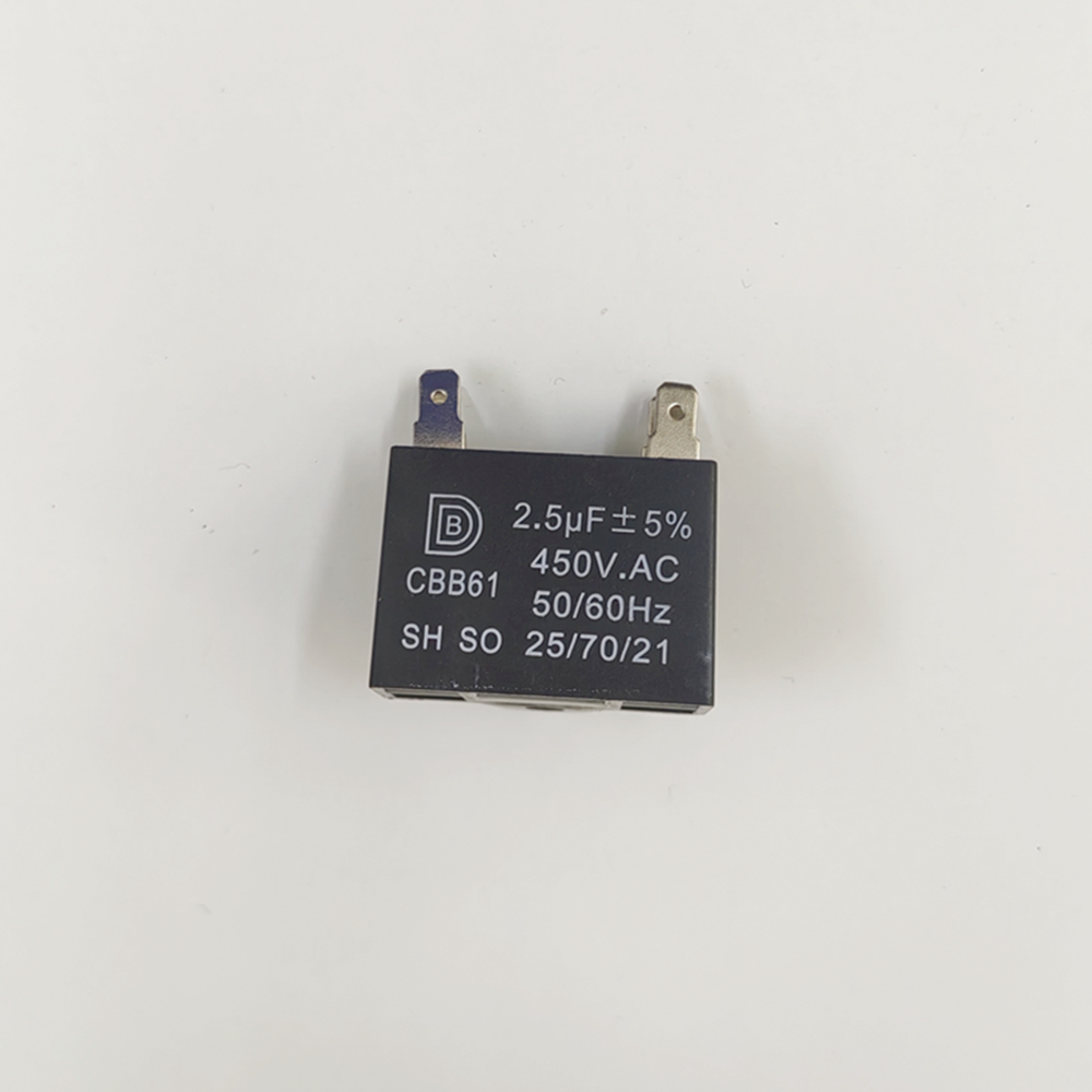 450V Airconditioner Onderdelen Fan Motor Start Condensator 1 Uf 1.2 Uf 1.5 Uf 2 Uf 2.5 Uf 3 uf 3.5 Uf 4.5 Uf 5 Uf Rechthoek Vormige Condensator: 2.5uF